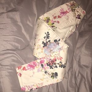 Ted Baker Cream Floral Women's Trousers